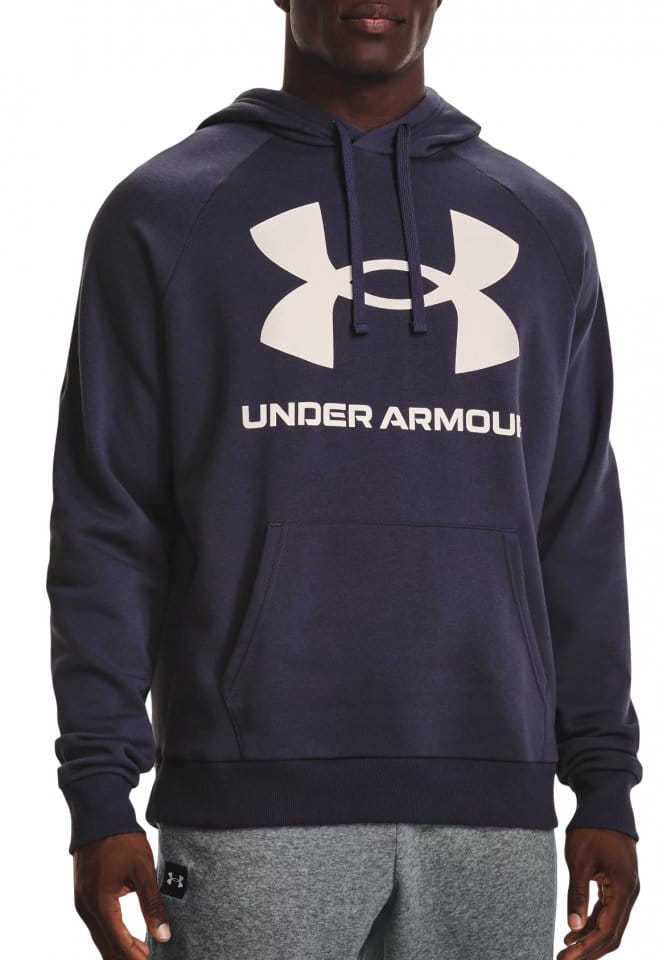 Sweatshirt med hætte Under Armour UA Rival Fleece Big Logo HD-GRY