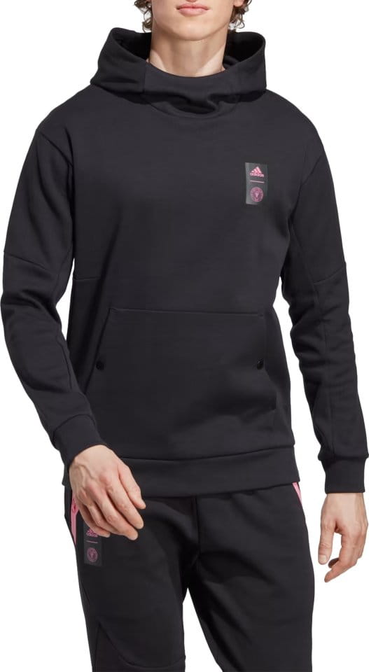 Sweatshirt med hætte adidas INTER MIAMI TRAVEL HOODIE